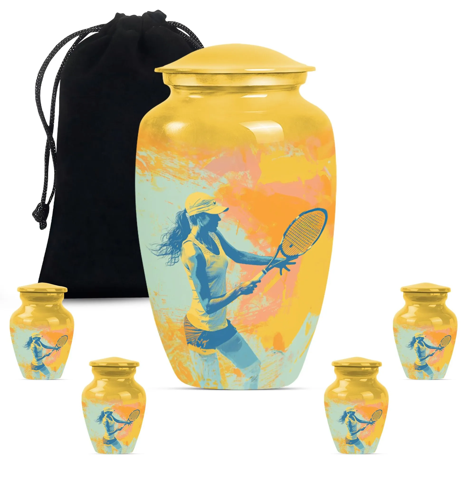 Tennis Urn: A Tribute to Eternity, Commemorative Cremation Piece
