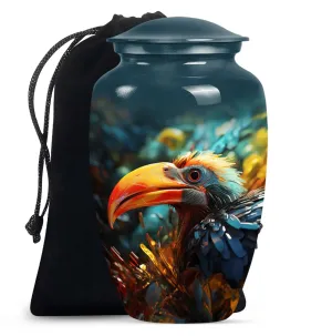 Toucans Cremation Urn, A Cherished Sacred Memorial for loved ones
