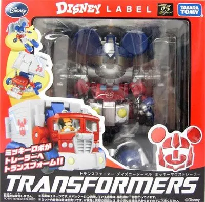 Transformers Disney Label Mickey Mouse Color Version