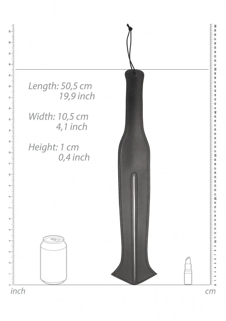 Two Finger Paddle Tawse - Black