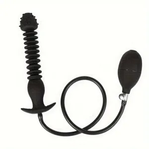 Waterproof Silicone Inflatable Anal Plug Expandable Pump For Prostate