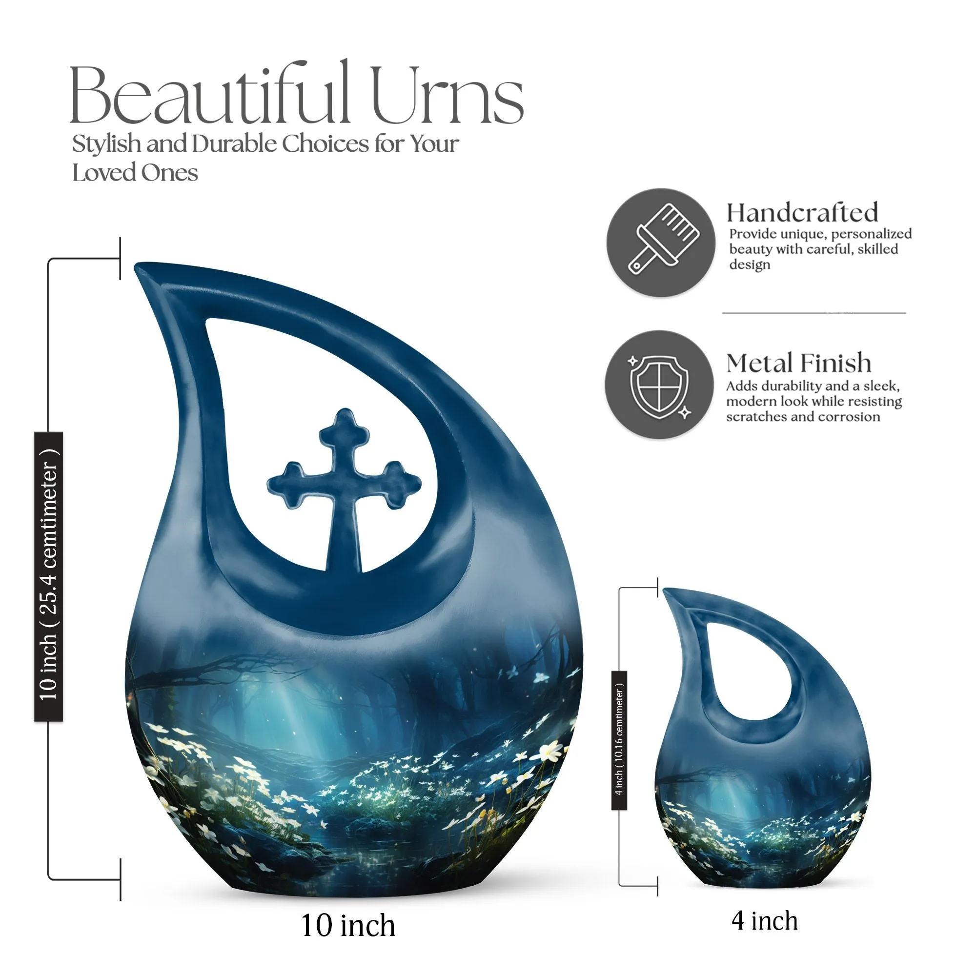 Wilderness Urn Personalized Emblem of Remembrance for Adults