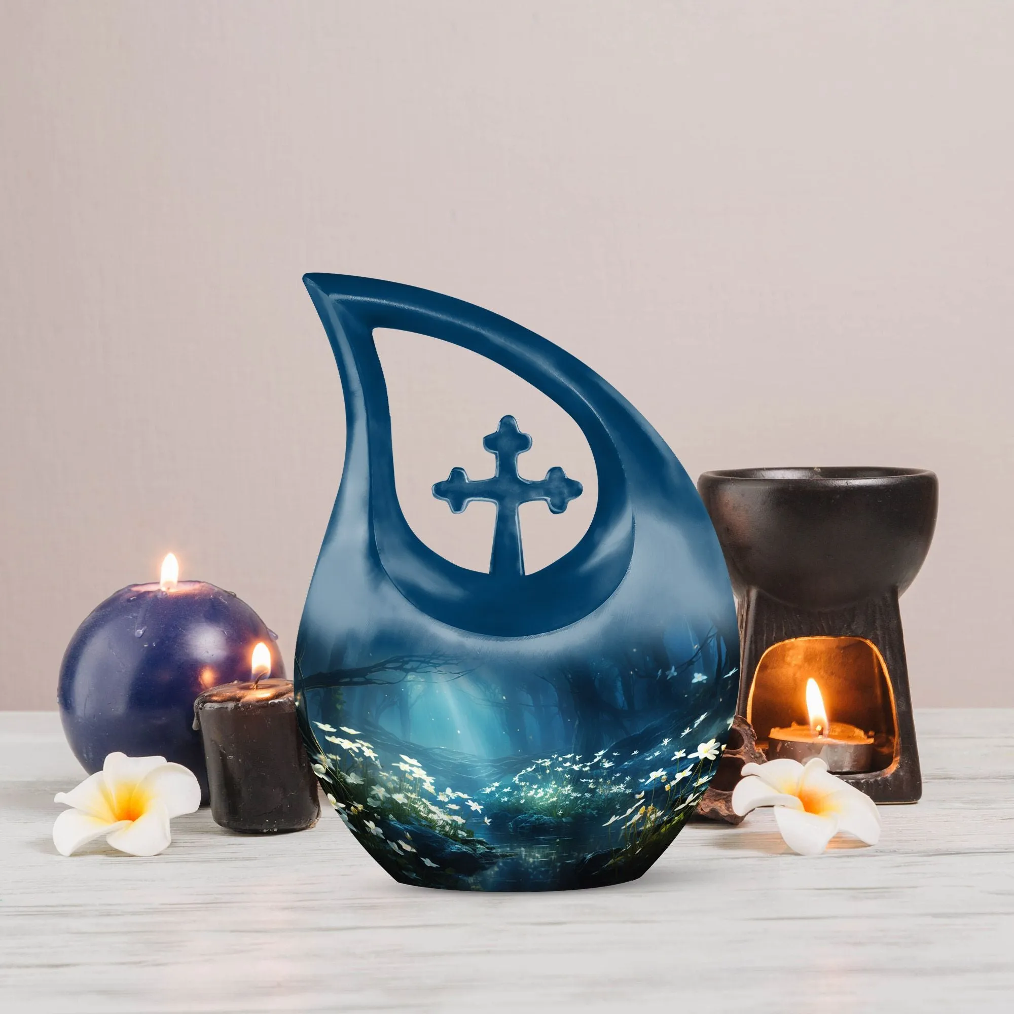 Wilderness Urn Personalized Emblem of Remembrance for Adults