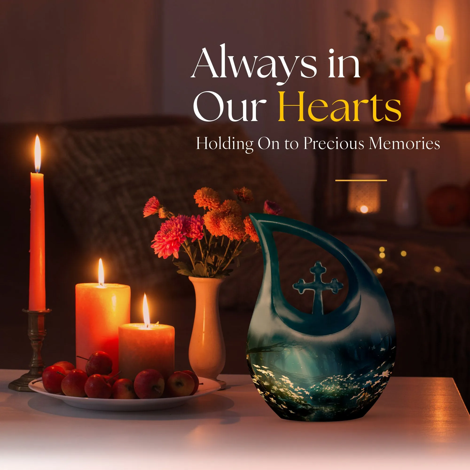 Wilderness Urn Personalized Emblem of Remembrance for Adults