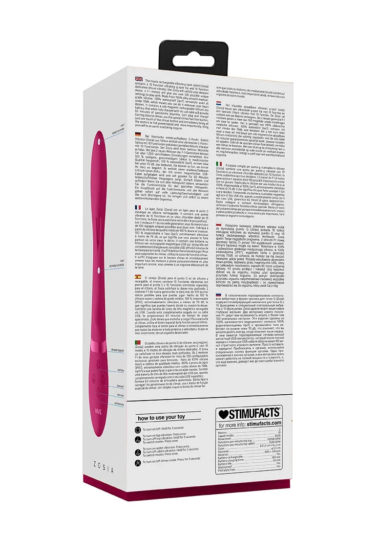 Zosia - Classic G-spot Rabbit - Pink